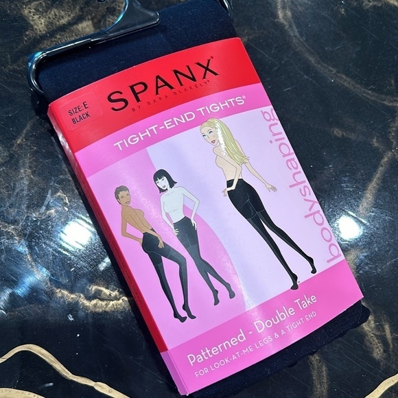 Spanx plus size 2X tight-end tights patterned double take new w tags - Picture 5 of 5